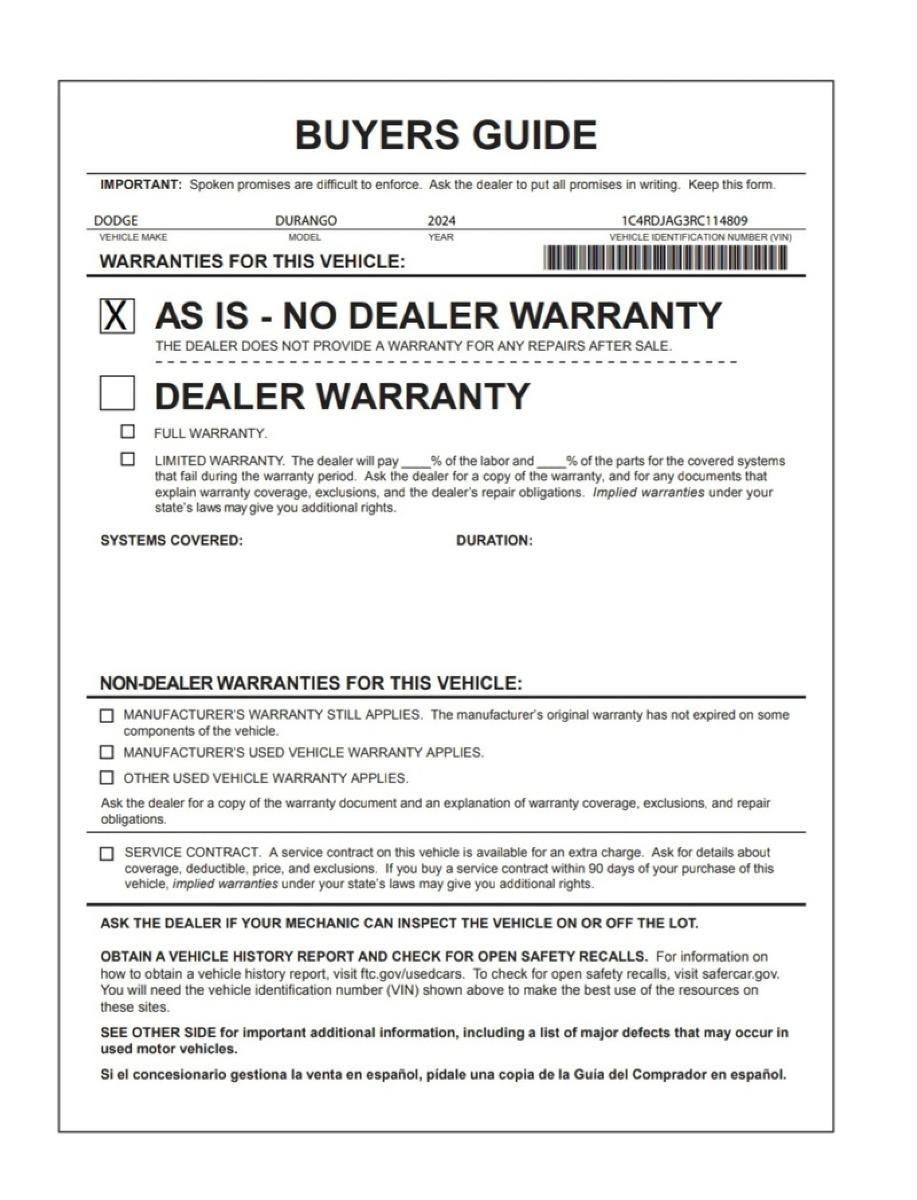 2024 Dodge Durango SXT