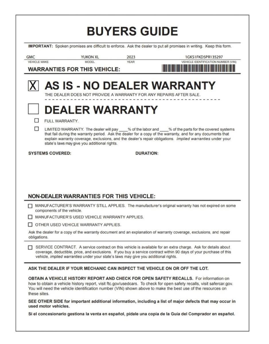 2023 GMC Yukon XL SLE