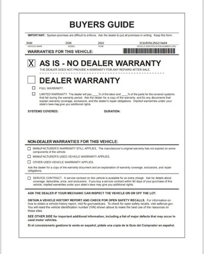 2022 RAM 2500 Laramie