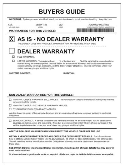 2021 GMC Sierra 1500 SLT