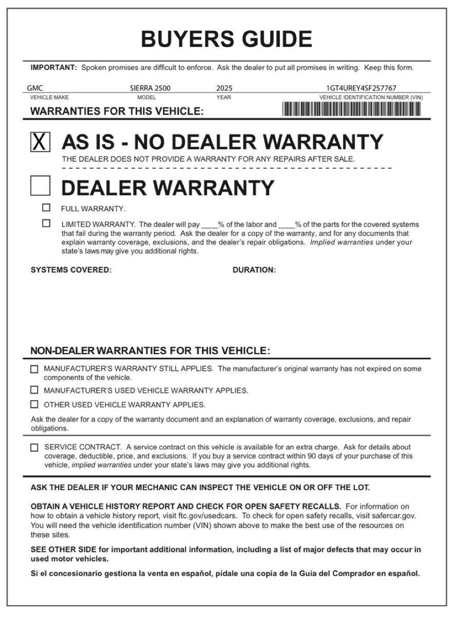 2025 GMC Sierra 2500 HD Denali