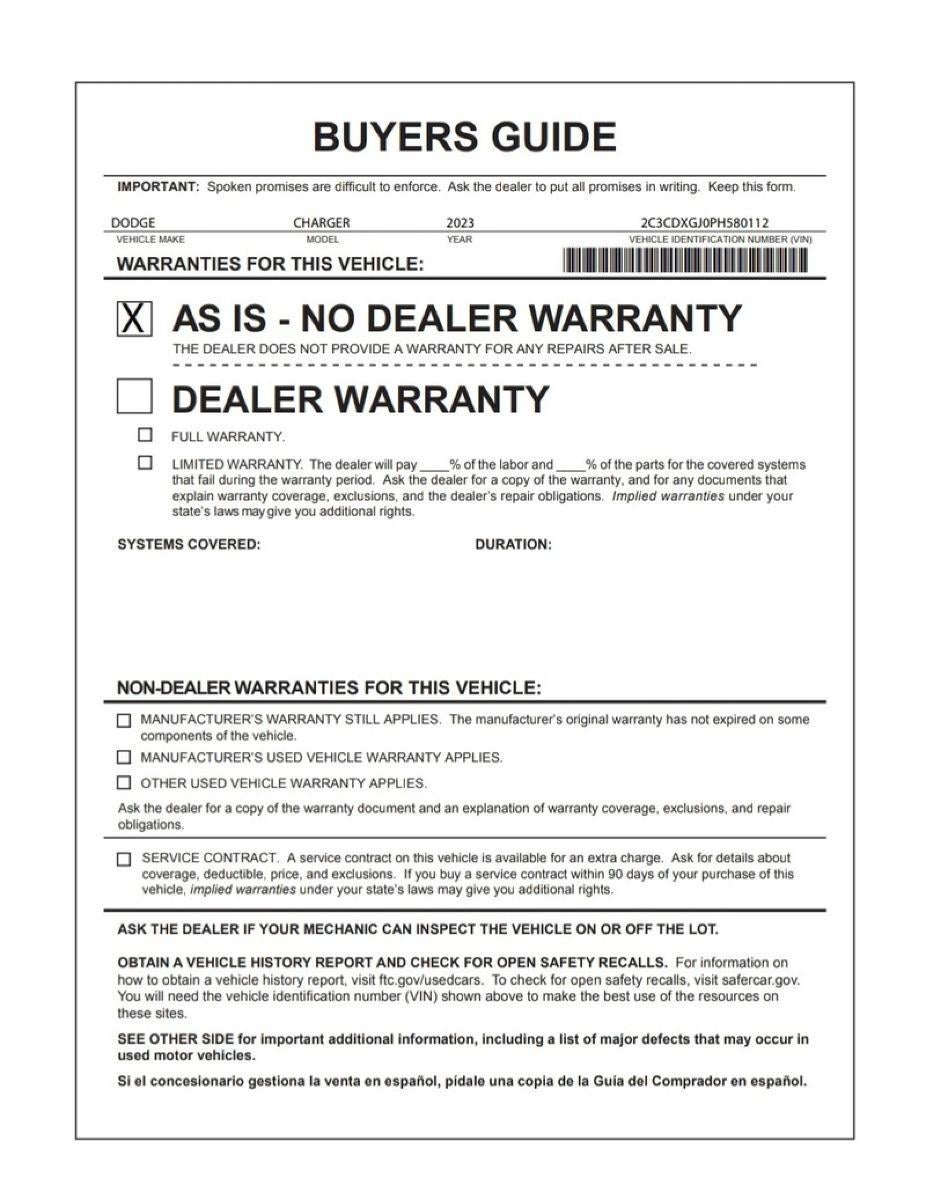 2023 Dodge Charger Scat Pack Widebody