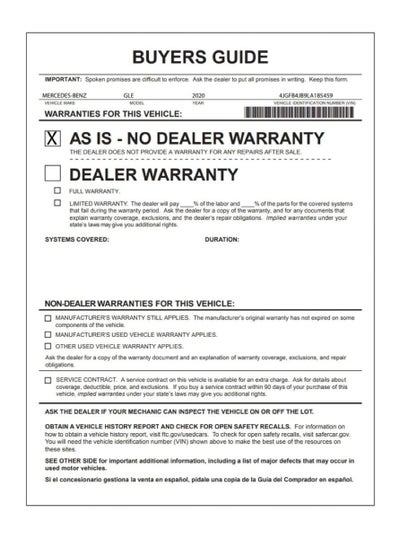 2020 Mercedes-Benz GLE GLE 350