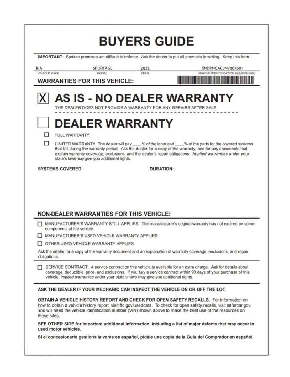 2022 Kia Sportage EX